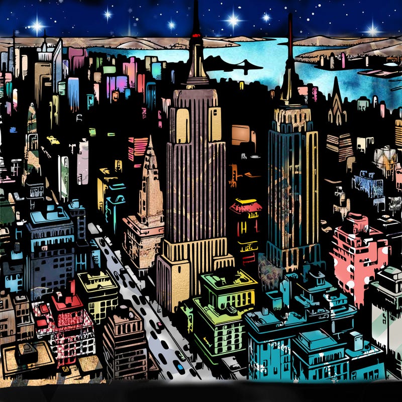 a very hard realistic new york city