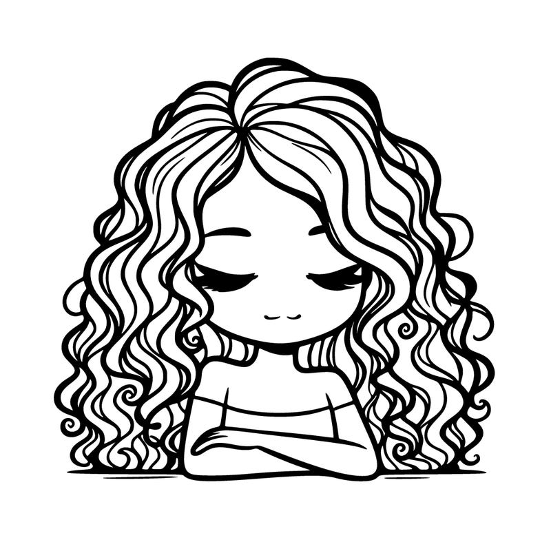 𝓻𝓮𝓪𝓵𝓲𝓼𝓽𝓲𝓬 𝓰𝓲𝓻𝓵 𝔀𝓲𝓽𝓱 𝓬𝓾𝓻𝓵𝔂 𝓹𝓾𝓽 𝓭𝓸𝔀𝓷 𝓱𝓪𝓲𝓻