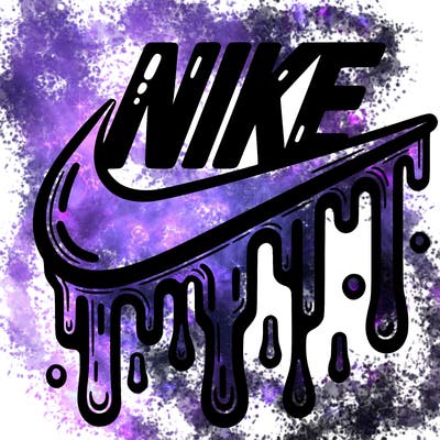 dripping nike logo