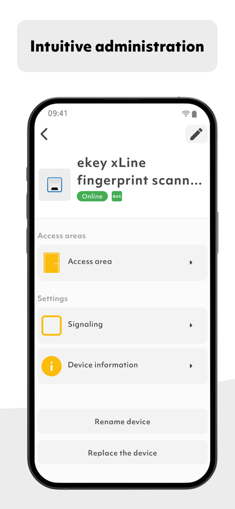 ekey bionyx - Utilities App | MWM