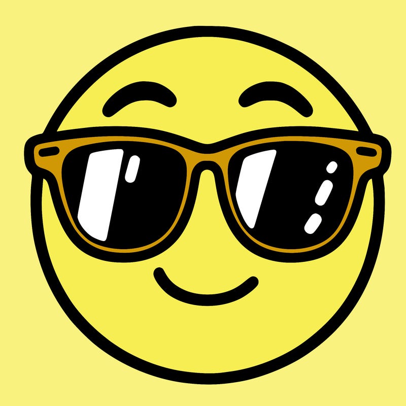 emoji with sunglasses