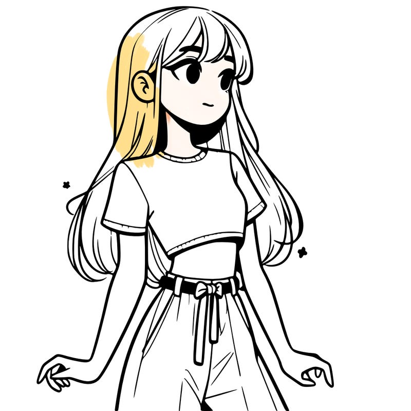 girl in a cute crop top