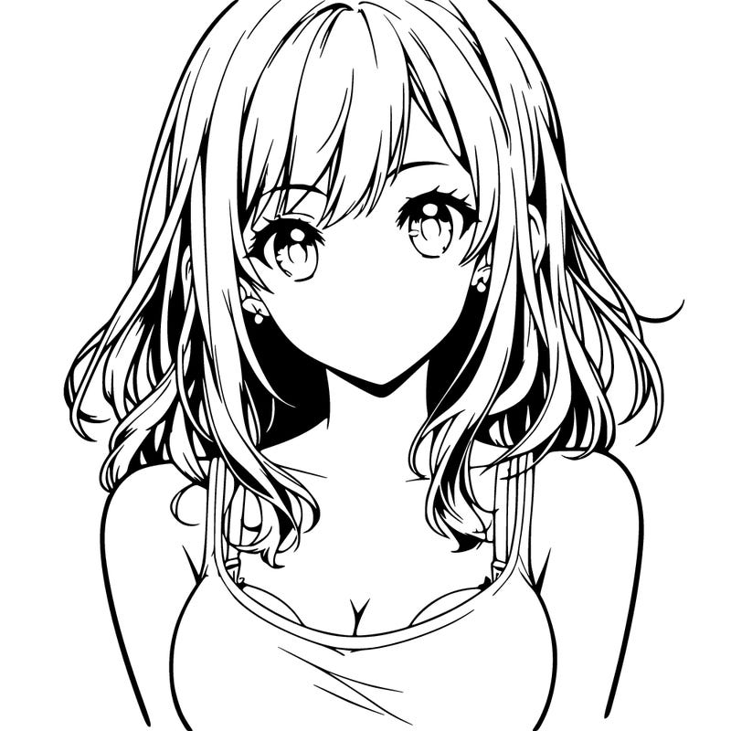 realistic anime girl