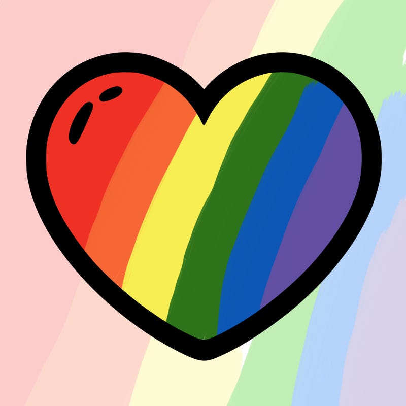 a blank heart