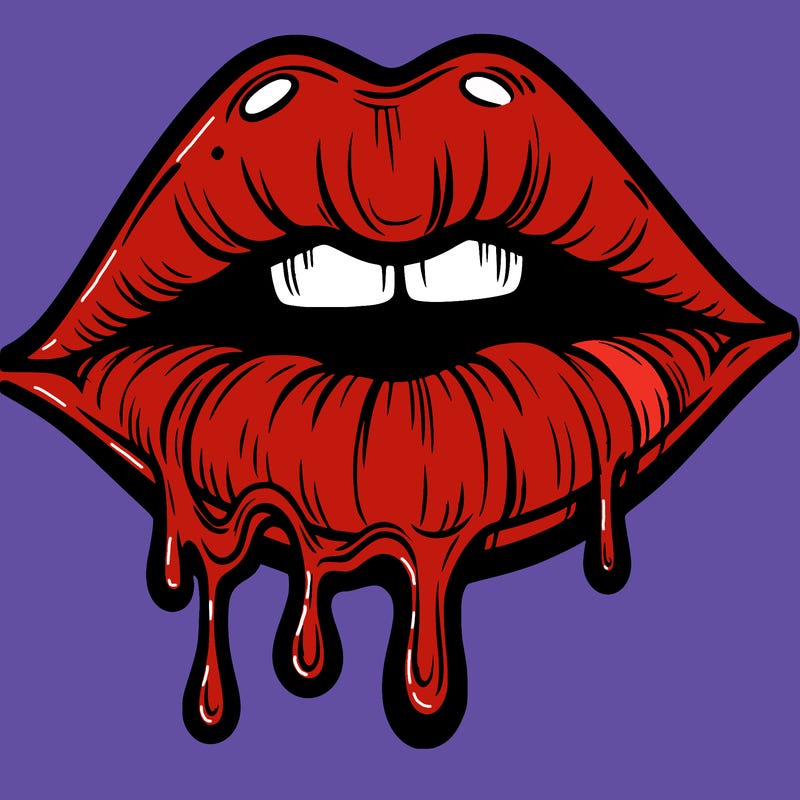 lips that look realistic and drip