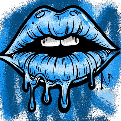 lips that look realistic and drip