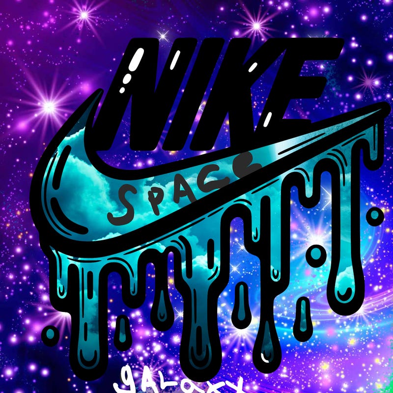 dripping nike logo
