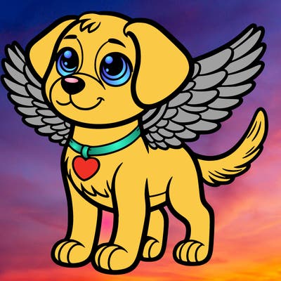 dog with wings