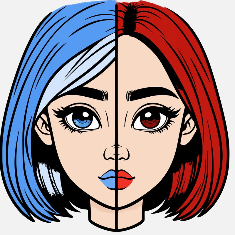 realistic girl split