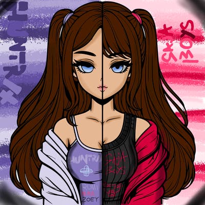 realistic girl split