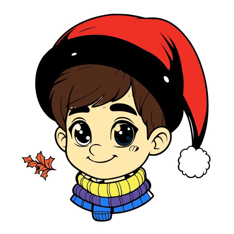realistic christmas boy