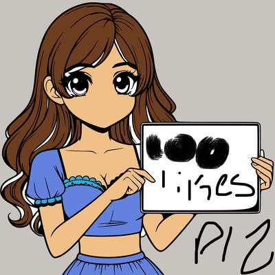 realistic pretty girl holding blank sign