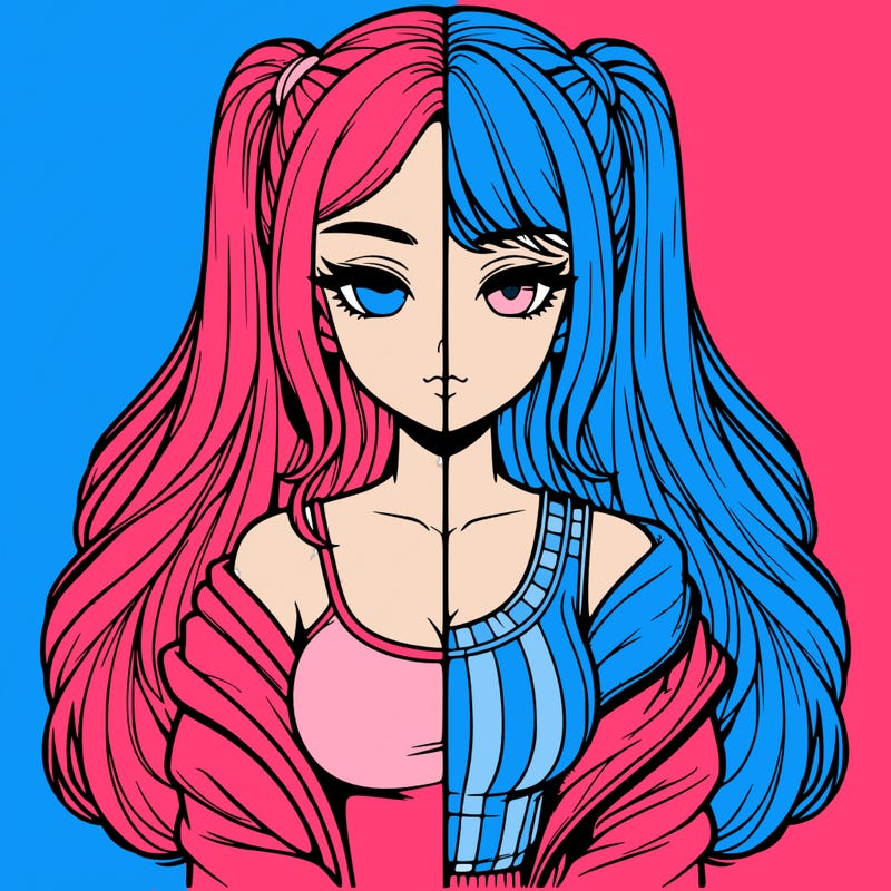 realistic girl split