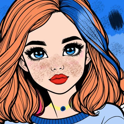 realistic girl whith cute eyes