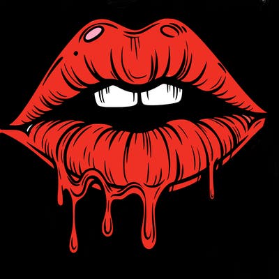 lips that look realistic and drip