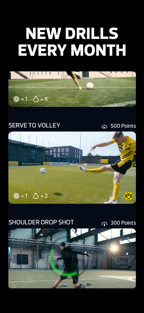 box-to-box: Soccer Training - Lista de novos treinos de futebol no aplicativo box to box com tutoriais em vídeo profissionais.