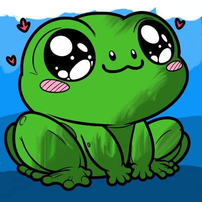 cute frog person realistic