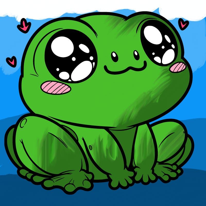 cute frog person realistic
