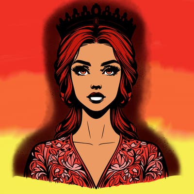 realistic beautiful queen