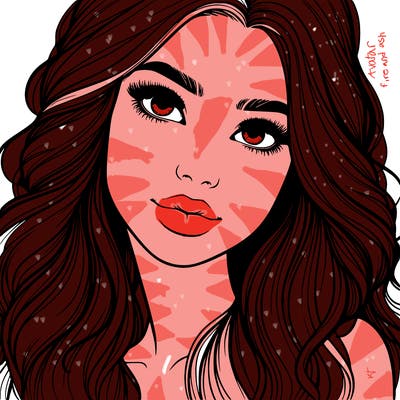 beautiful realistic girl