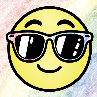 emoji with sunglasses