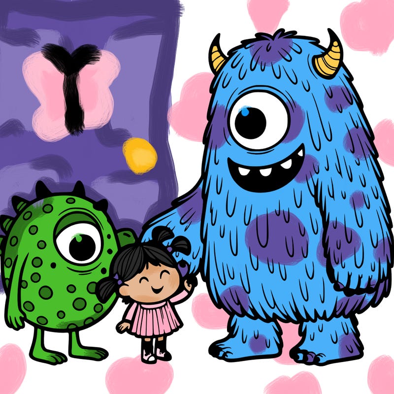 mike and sully and boo