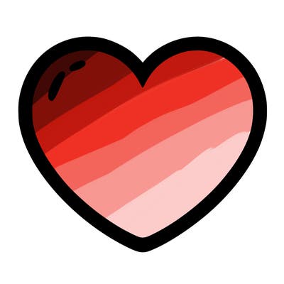 a blank heart