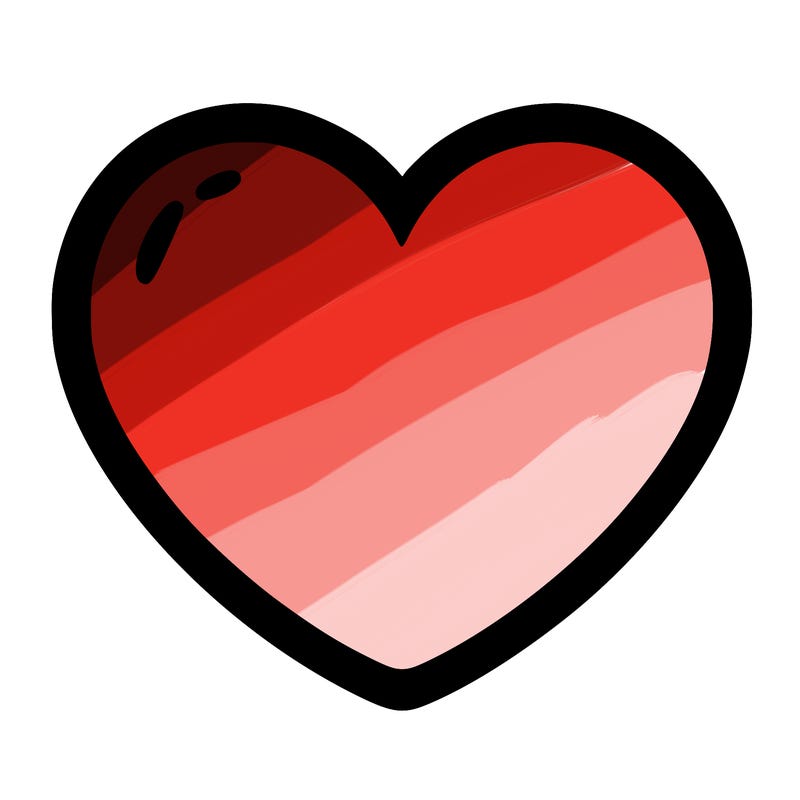 a blank heart