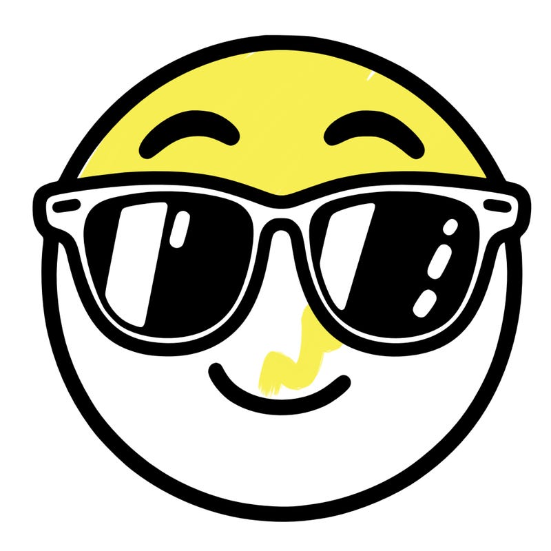 emoji with sunglasses
