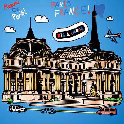 big and large museum in paris