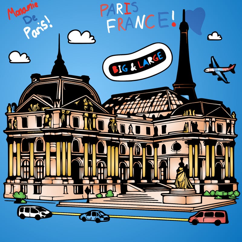 big and large museum in paris