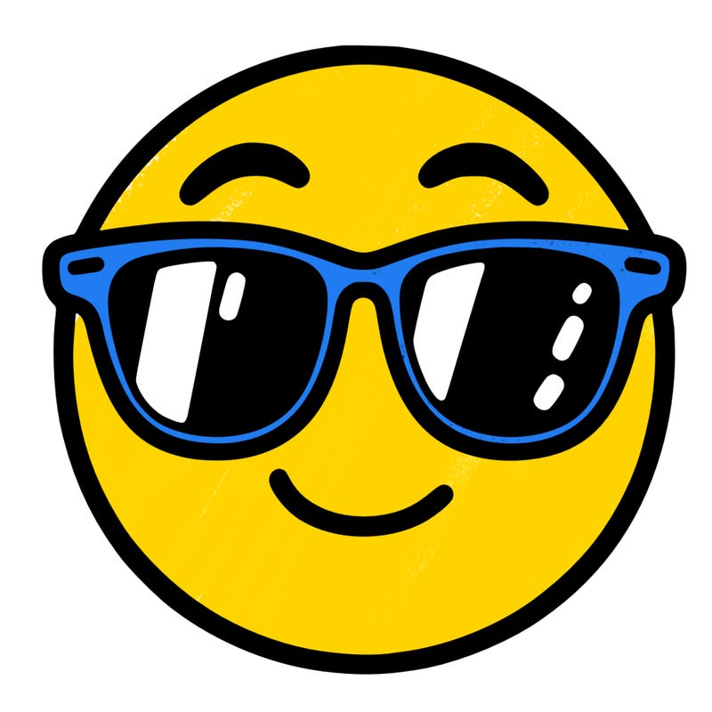 emoji with sunglasses