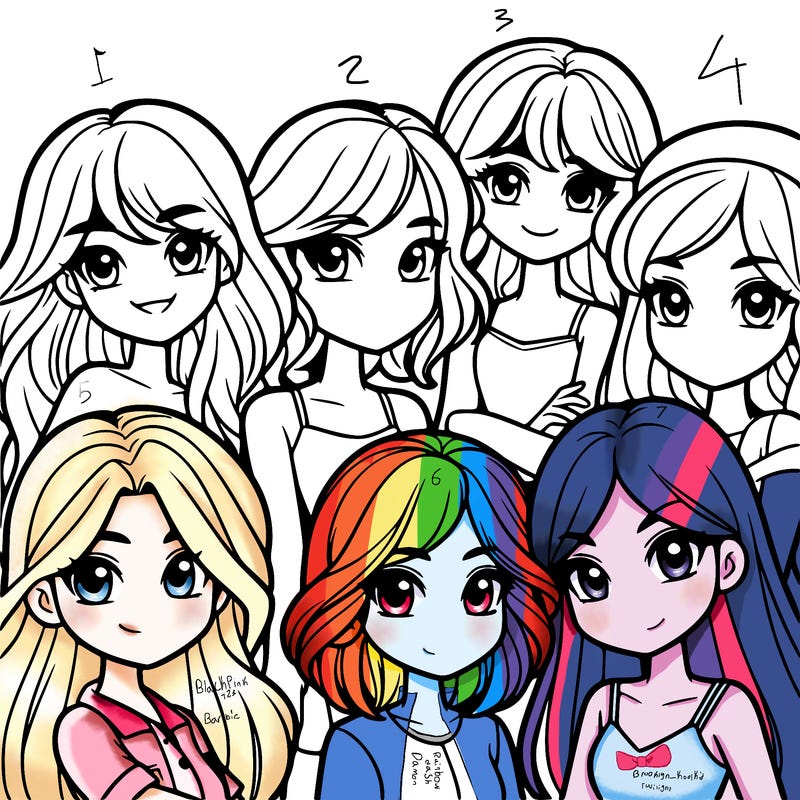 girlies in a group