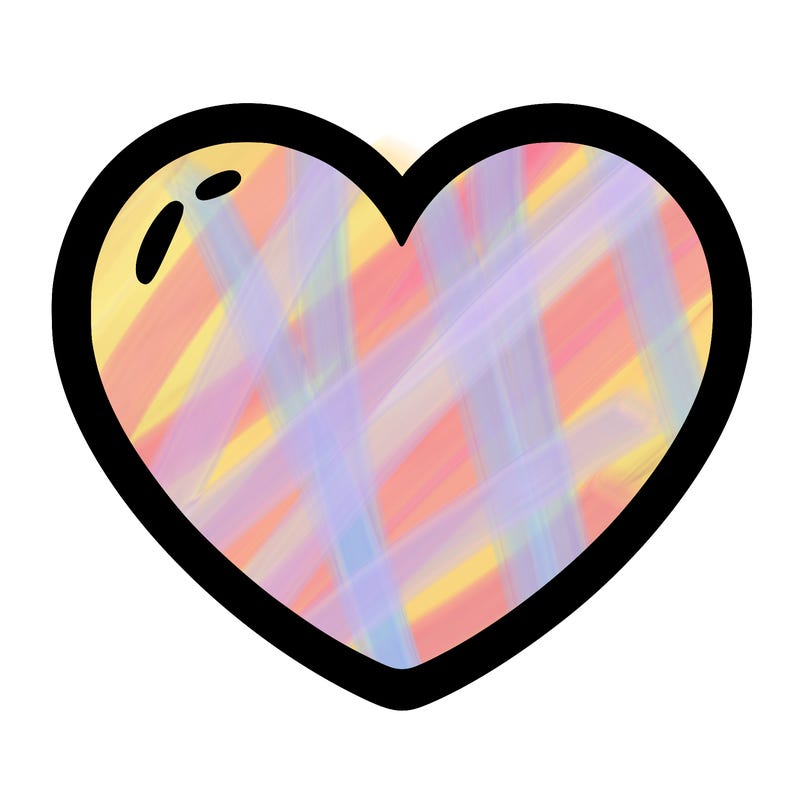 a blank heart
