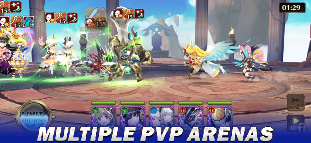 VALKYRIE CONNECT - Heróis de anime envolvidos em uma batalha estratégica de arena PvP em Valkyrie Connect
