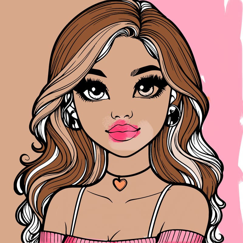 realistic pretty girl