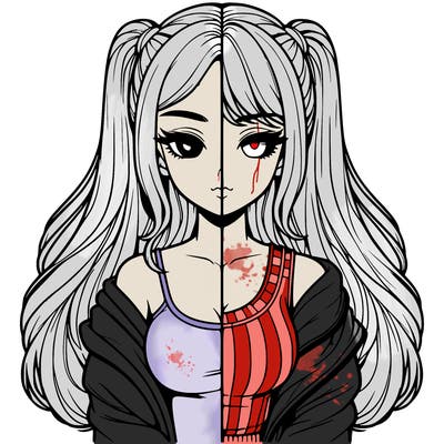 realistic girl split