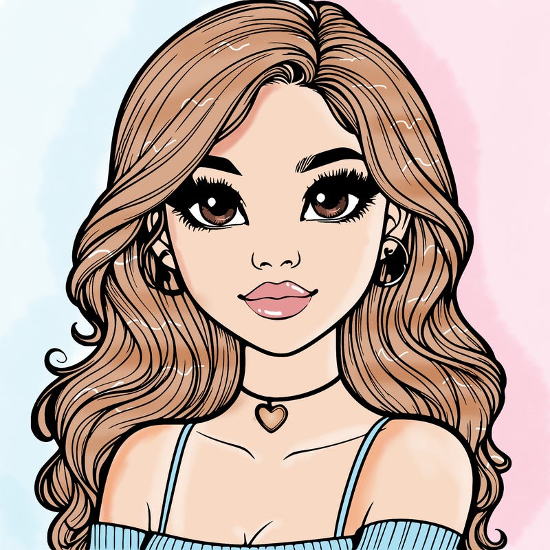 realistic pretty girl