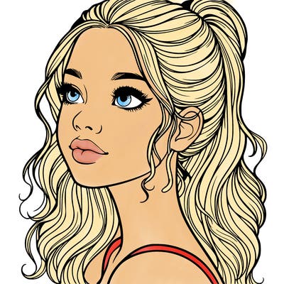 beautiful realistic girl