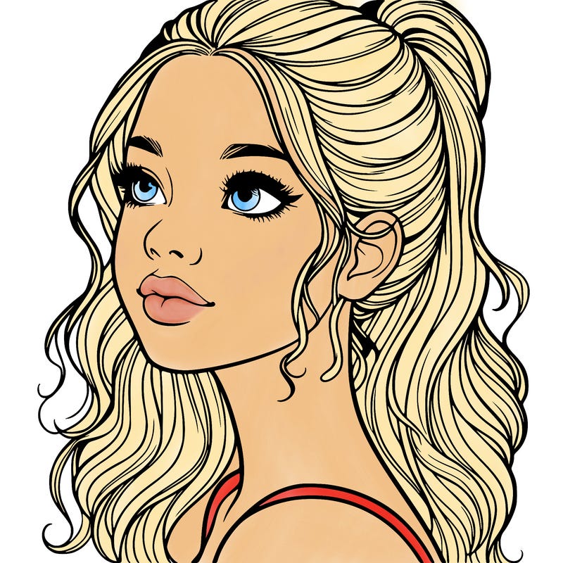 beautiful realistic girl