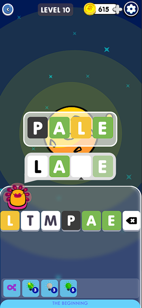 Worder: Elite 2026 Word Game - Gameplay del puzzle di parole Worder Elite 2026 che mostra una sfida di ortografia nel livello 10.