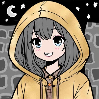girl with hoodie