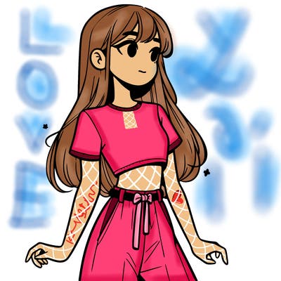 girl in a cute crop top