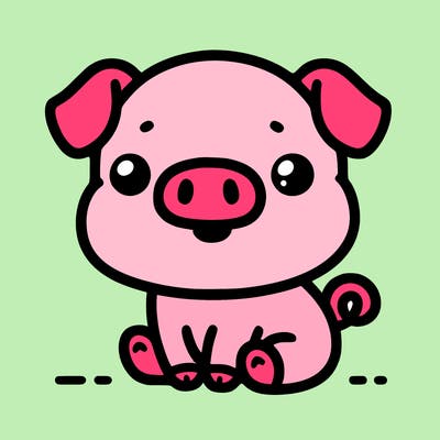 cute pig