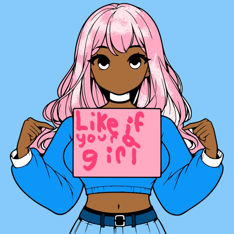 girl holding a blank sign in a long sleeve crop top