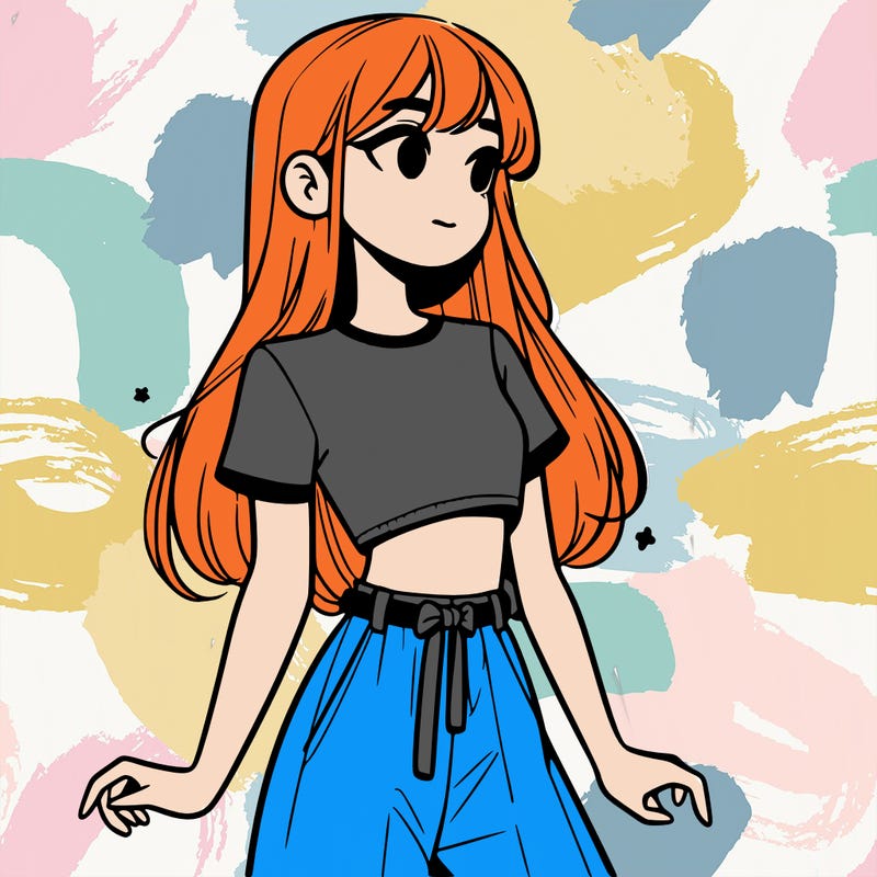 girl in a cute crop top