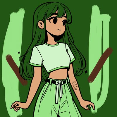 girl in a cute crop top