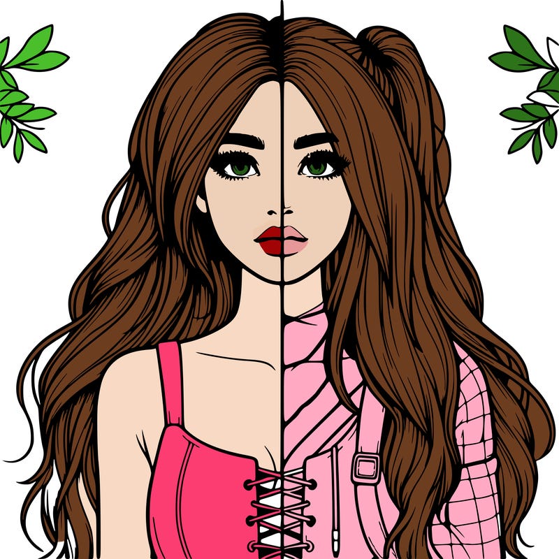 realistic girl split