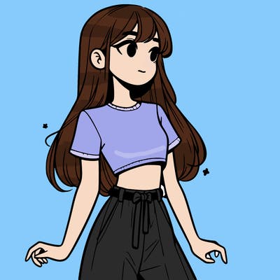 girl in a cute crop top