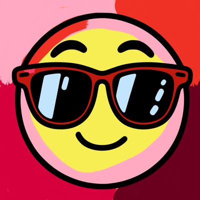 emoji with sunglasses